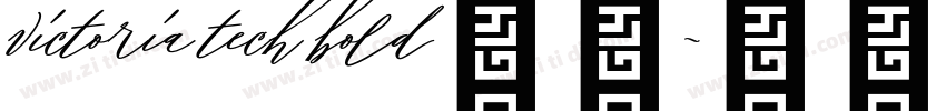 victoria tech bold字体字体转换